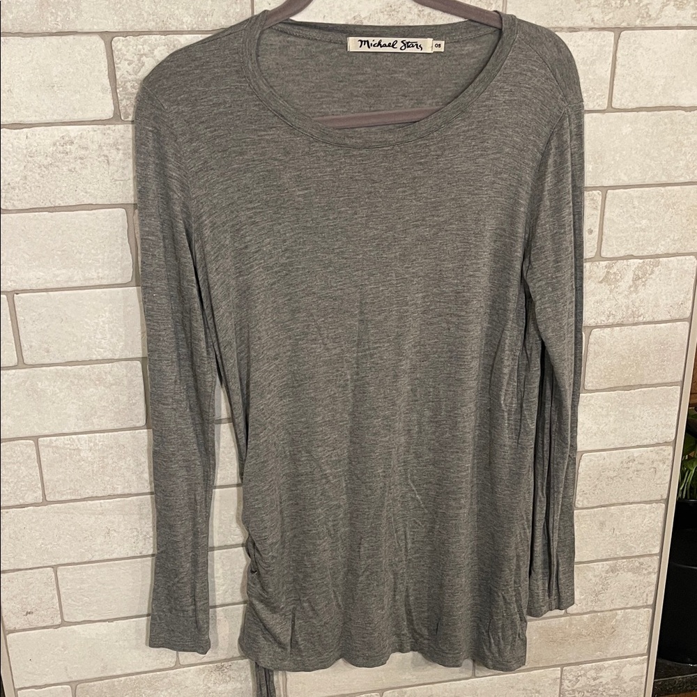 Michael Stars Heather Gray Long Sleeve Tee